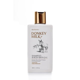 BIOSANTO Šampon a sprchový gel 2v1 oslí mléko 200ml