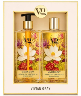 Kosmetický SET Krémové mýdlo a Sprchový gel Vivian Gray magnolie, SENSATIONAL, 2x350ml